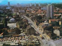 Trešnjevačka tržnica, Trešnjevka i ulica Rade Končara (današnja Ozaljska i Tratinska), oko 1980. godine